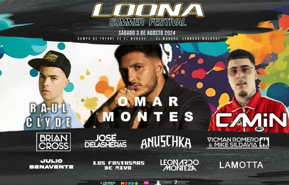 El próximo sábado regresa Loona Summer Festival 2024: Omar Montes y grandes estrellas del reggaetón en la Playa de El Morche