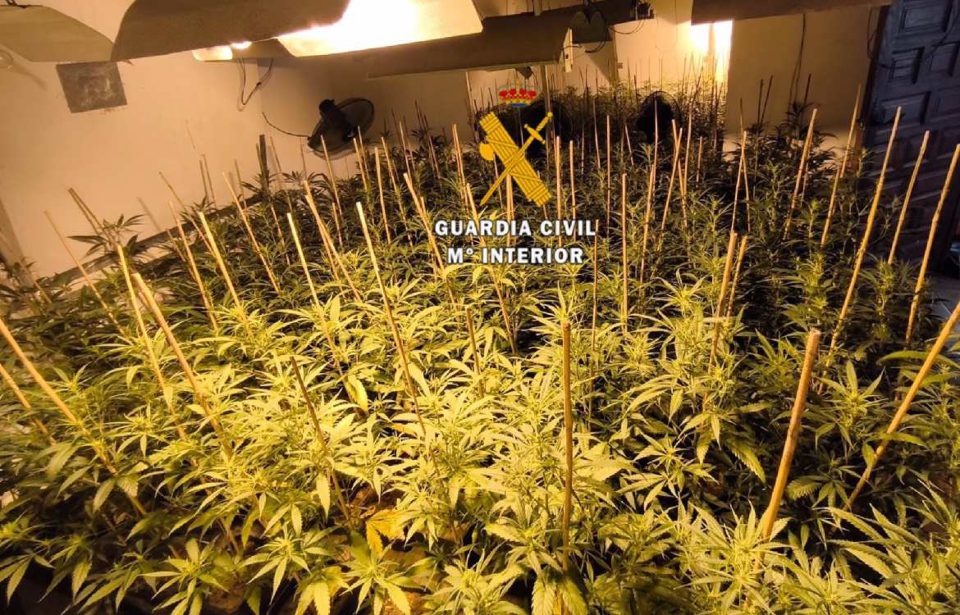 Tres detenidos tras desmantelar plantaciones de marihuana indoor en la comarca del Valle del Gualhorce