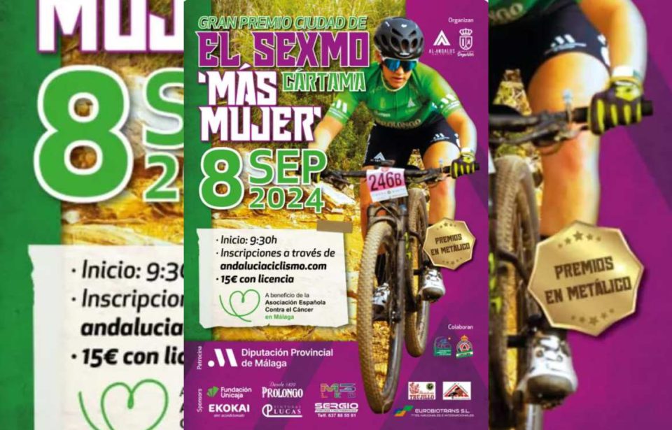 El Gran Premio Ciudad de El Sexmo Más Mujer de BTT celebrará su tercera edición el 8 de septiembre