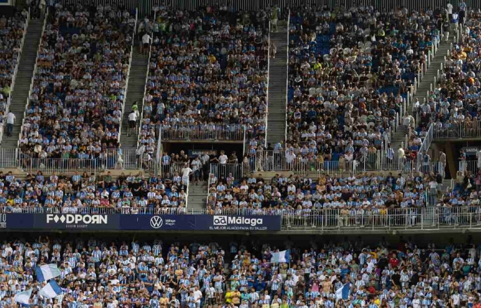 La Rosaleda registra la quinta mejor asistencia de la jornada en España