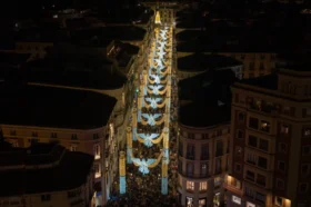 Las luces de Navidad en calle Larios