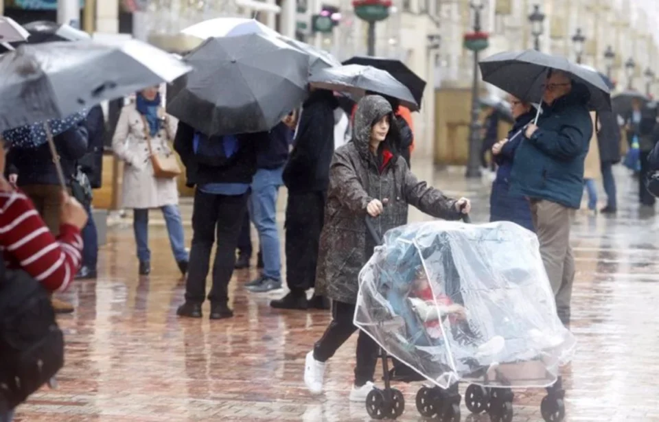 Alerta amarilla este miércoles en Málaga por las lluvias